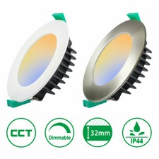 LED Einbaustrahler Dimmbar 8/10W Rund CCT veränderbar 230V Panel Spot Feuchtraum