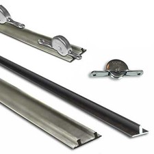 Schiebetürsystem Doppel-oder Einzelschiene für Boden Laufrolle -einzeln oder Set