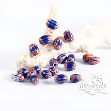 20x Glasperlen Chevron Perlen