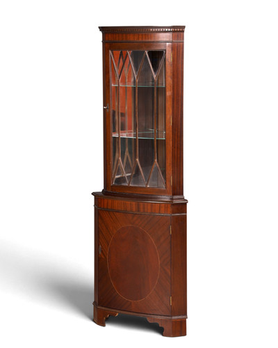 Englische eckvitrine mahagoni - englische,