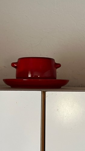 Vintage keramik suppentasse - keramik,