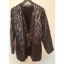 Festliche Jacke Damen Gr. 38 von Kara Makan Glitzerjacke Blazer 