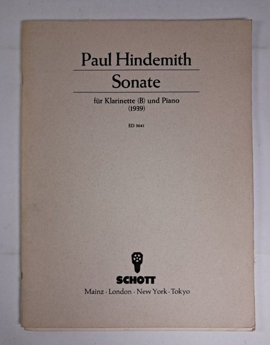 Noten sonate für klarinette - für,