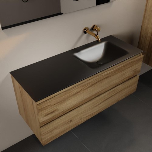Corian waschtisch set - waschtisch, schwarz