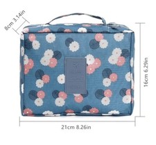 Make-up Tasche mit Blumen
