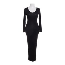 Shein SXY, Maxikleid, Größe: XS, Schwarz, Elasthan/Viskose, Einfarbig #K7Y