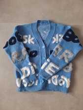 Cardigan Blau Hellblau Neu Ohne Etikett Strick