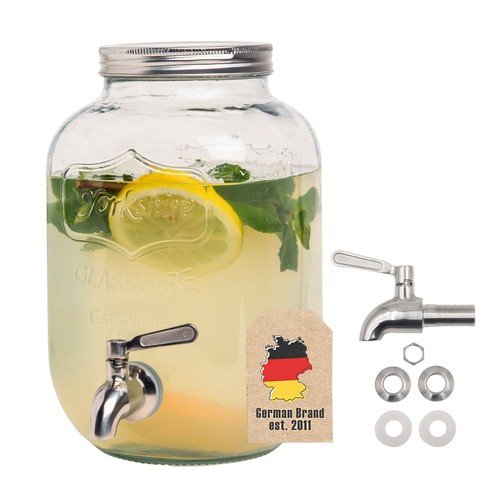 Getränkespender liter glas - getränkespender, 5