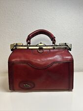 LA STRADA  Vintage Ledertasche Doktortasche bordeaux