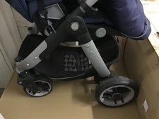 teutonia Cosmo Kinderwagen 2016 mit Gestelltragetasche Atlantic