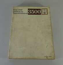 Werkstatthandbuch Nachtrag Rover P6 3500 V8 Stand 04/1968