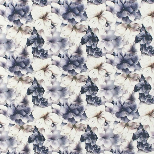 Jersey stoff blüten - stoff,