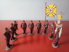 PREISER ELASTOLIN 1:25 7cm LUFTWAFFE 1935-1945 DEUTSCHES REICH 9 FIGUREN