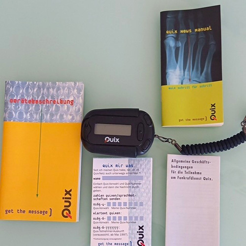 Quix pager empfänger modell - quix,