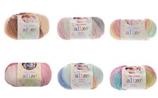 Alize Wolle Alize Baby Wool Batik, Babywolle, Farbverlauf  10x50g