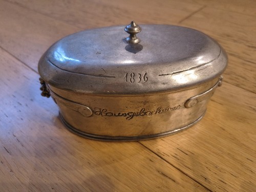 Antike gebäckdose 1836 artina - gebäckdose,
