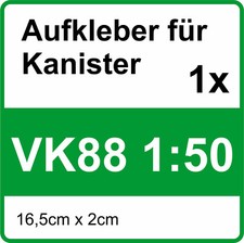 Aufkleber VK88 1:50 für