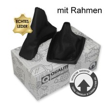 LEDER SCHALTSACK SCHALTMANSCHETTE HANDBREMSSACK FÜR OPEL ASTRA H III 04- SCHWARZ