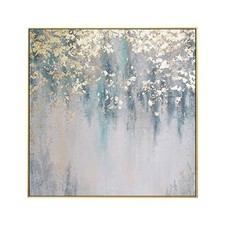 Abstraktes  Goldblatt  Silber