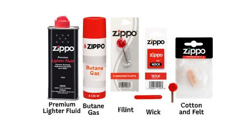Zippo feuerzeug zubehör set - zubehör,