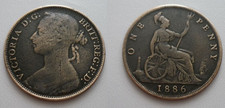 1Penny  1886  - Victoria  -  (