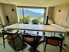 Designer Esstisch Weiß Corian Super Zustand 6-8 Personen