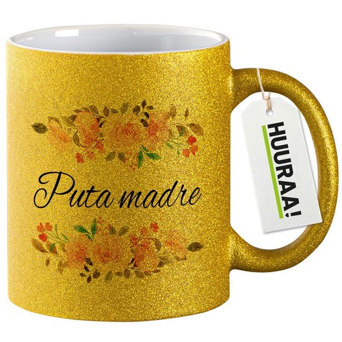 Glitzertasse puta madre - glitzertasse,