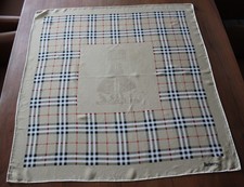 Original Burberrys of London Schal Tuch Seide 76x72 cm kariert