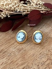 Ohrringe Chips Symbol Kamee