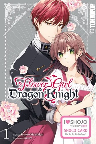 Flower girl dragon - dragon, knight