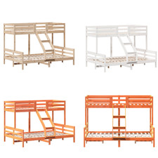 Etagenbett Einzelbett Bettgestell Singlebett 80x200/140x200 cm Massivholz Kiefer