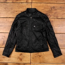 Vintage Ed Hardy Lederjacke XL