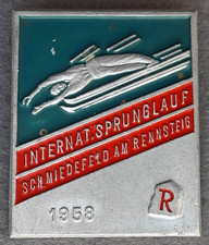 A751: Abzeichen Internat. Sprunglauf Schmiedefeld 1958