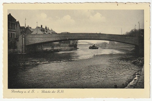 Bernburg der saale mit - ak,