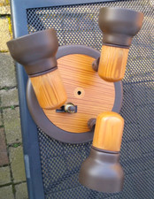 Deckenleuchte/-Lampe/-Strahler 3er Set rund, gerade, 1er Spot  E27  schwenkbar