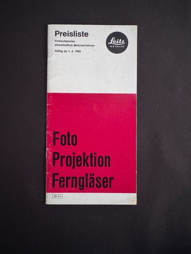 A0731 leitz leica preisliste - leica,