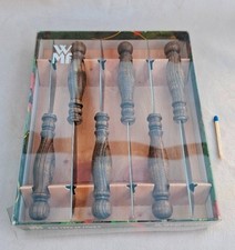 Vintage WMF Burgund 6 Obstmesser Obst Messer Holzgriff Oktoberfest