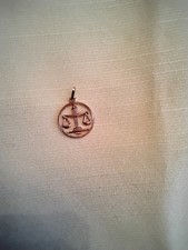 Anhänger Sternzeichen Wage. Rosegold 585. Ungetragen