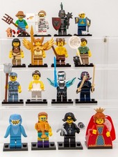 LEGO® 71011 Minifiguren Serie 15  Standplatte Booklet komplett 16 Stück