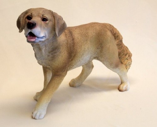Gartenfigur hund golden - gartenfigur,