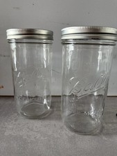 Ball Mason Jar 24oz Wide Mouth, NEU 2 Gläser Absolut Unbenutzt!!!