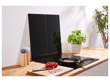 Herdabdeckplatten Glas Herdplatte Abdeckung Kochfeld Schneidebrett 2 teilig