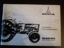 Deutz Fahr Schlepper D 6005 Ersatzteilliste
