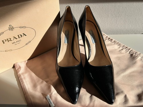 Prada pumps 38 schwarz - gr.,