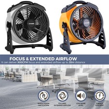 XPOWER High-Speed Air Circulation Utility Axial Fan Ventilator（Damaged Package)