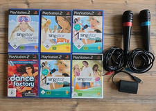 Playstation 2 Singstarbundle (3 Spiele und 2 Mikrofone/Mikros) PS2 PS 2