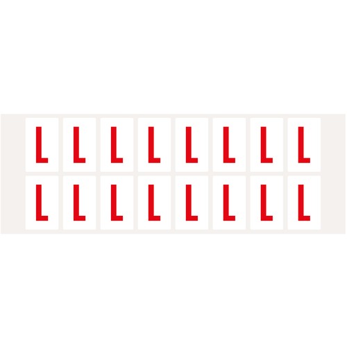 Aufkleber buchstabe - aufkleber, l