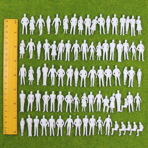 100stk weiß figuren - 100stk., 1:50