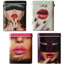 4 Stück Metall-Zigarettenetui