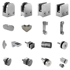 Edelstahl V2a Glashalter, Glasklemme, Glasklemmhalter, Klemmhalter für Geländer 